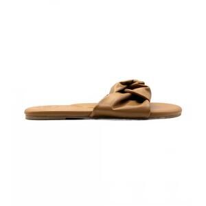 NEW SOLEI SEA women's nottie knot slide sandals in dark sand